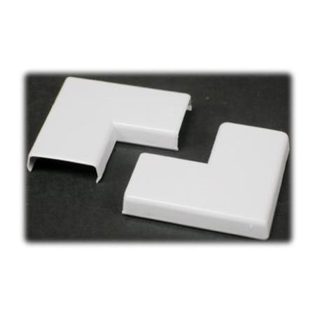 Wiremold 2PK WHT Flat Elbow NMW6